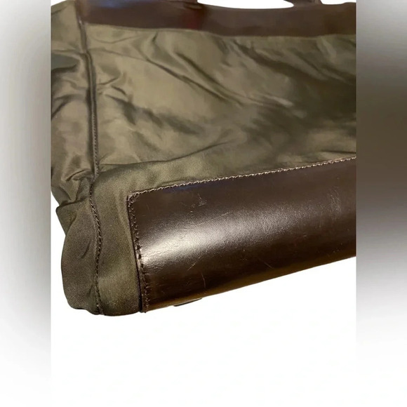 Prada Tote Shoulder Bag 1990s Logo Patch Tote Bag - Picture 7 of 16